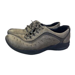 Clarks Shoes Womens 8 M Wave Wheel Casual Walking Sneakers 86510 Brown Leather